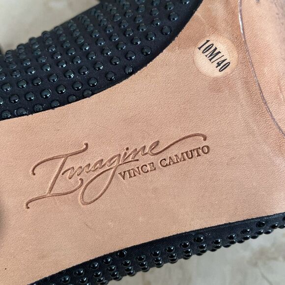 Imagine Vince Camuto Ossie Black Studded Stiletto Pumps - Picture 13 of 14